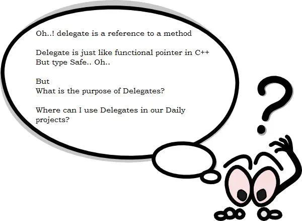 C# — Delegate. Simply a “Delegate” is a type-safe…