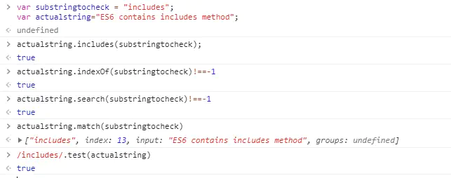 check if a string contains substring in Javascript